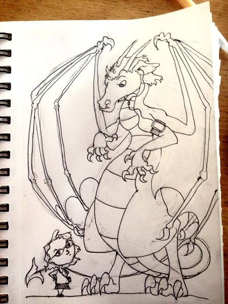 File:AnneGirlAndDragonCartoon.jpg